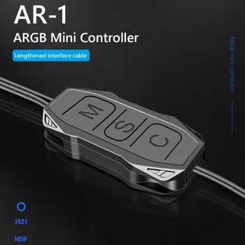 Кабел на контролера AR-1 RGB 5V 3 Pin SATA AURA ARGB Control Mini HUB Хранене адаптер контролер синхронизация RGB